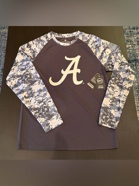 NWT Colosseum Alabama 'A' Long Sleeve Performance Shirt - Operation Hat Trick